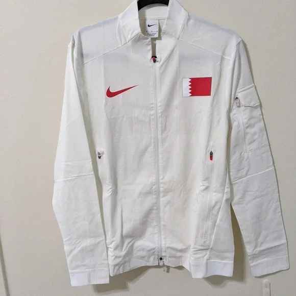 Men's Nike Bahrain International Team Pro Elite Jacket White CI6367-100 Size M - Picture 1 of 9